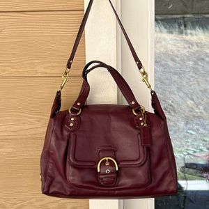 Vintage Coach Campbell Genuine Leather Convertible Shoulder Bag Satchel